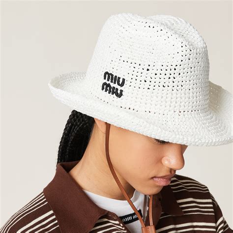 miu miu trapper hat|miumiu fabric hat.